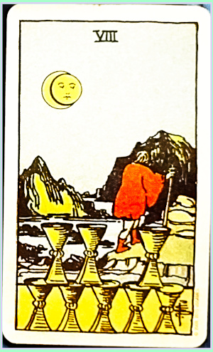 VIII of Cups tarot card