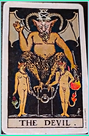 XV The Devil - SMITH-WAITE TAROT DECK