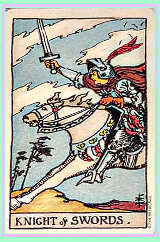 The Knight of Swords is a Minor Arcana Court Card